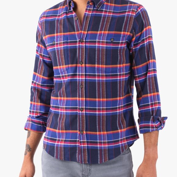 Mugsy Flannel Button Down Paulies Size M Mens - Picture 3 of 3